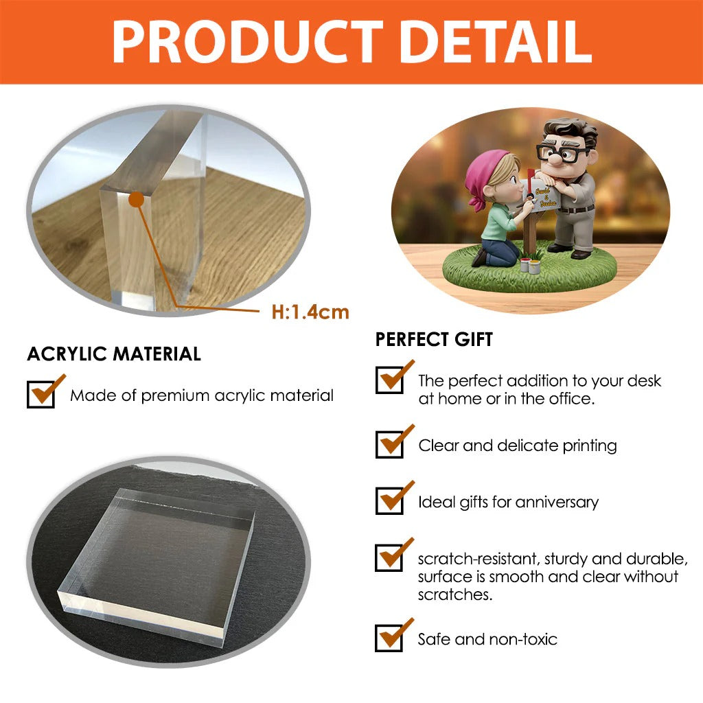 You Are My Greatest Adventure 2 - Personalized Mouse Custom Shaped Acrylic Plaque