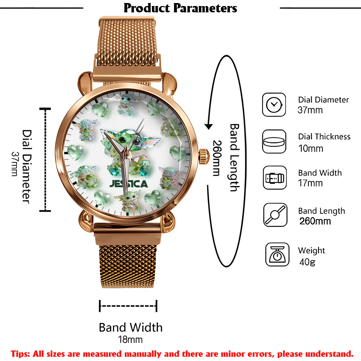 Cute Baby - Personalized The Force Women Hand Watch