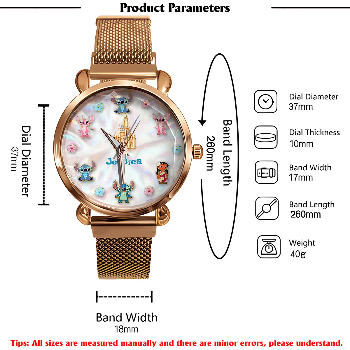 Ohana Means Family 2 - Personalized Ohana Women Hand Watch