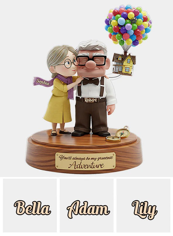 You Are My Greatest Adventure - Personalized Mouse Custom Shaped Acrylic Plaque