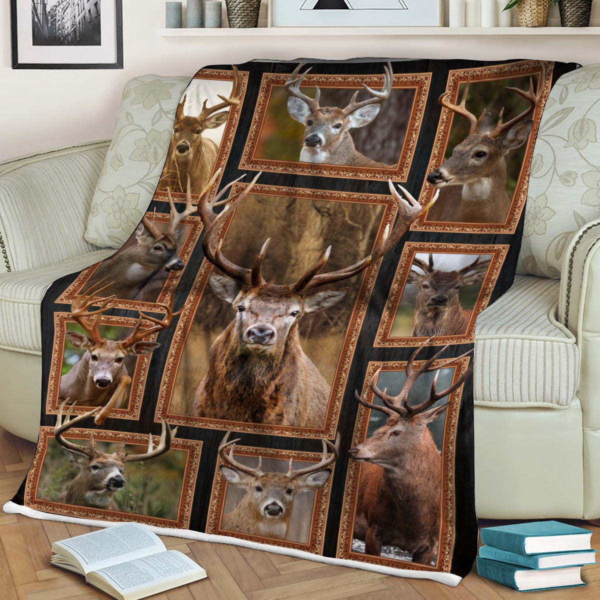 Deer Q2 Fleece Blanket