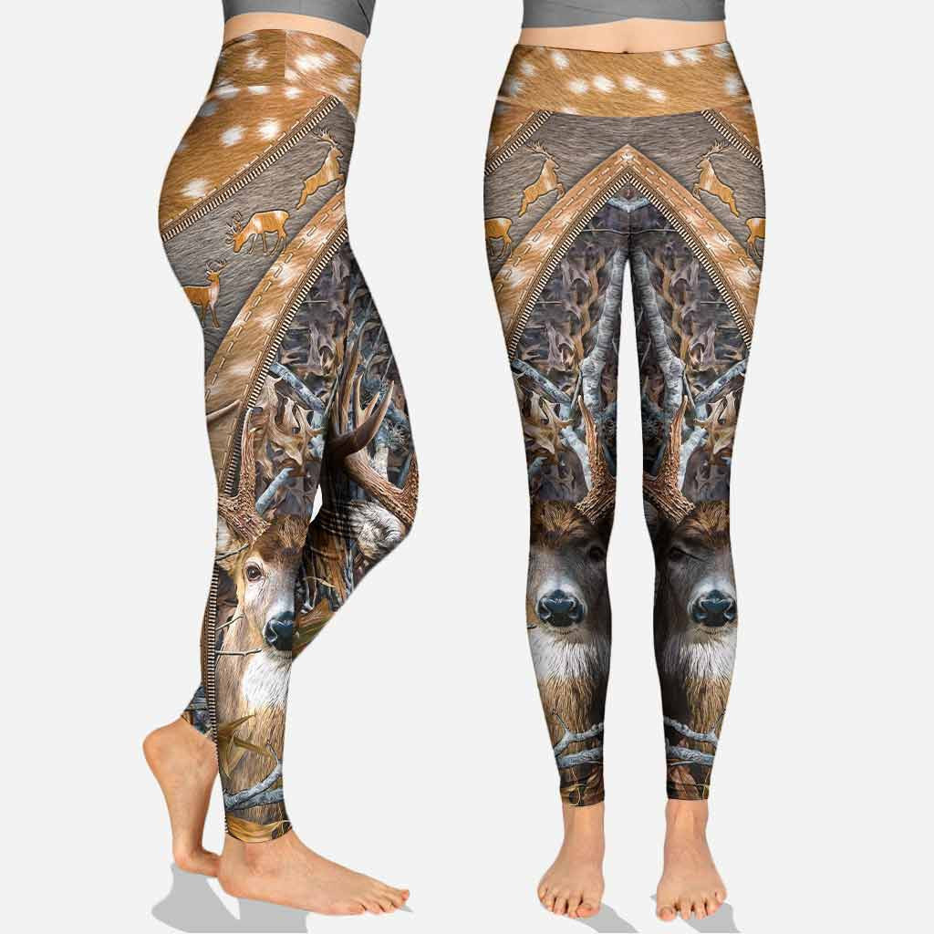 Personalized Name Deer Country Life Leggings and Hoodie Set