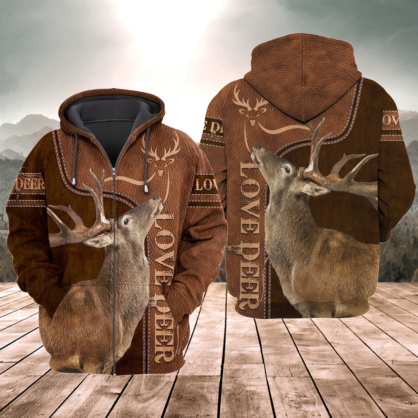 Love Deer All Over Printed Unisex Shirt