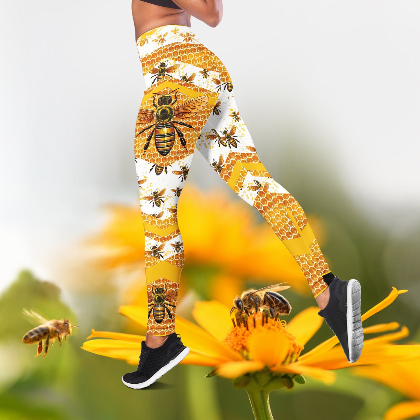 Honey Bee Rock Paper Scissors I Win - Personalized Hoodie and Leggings