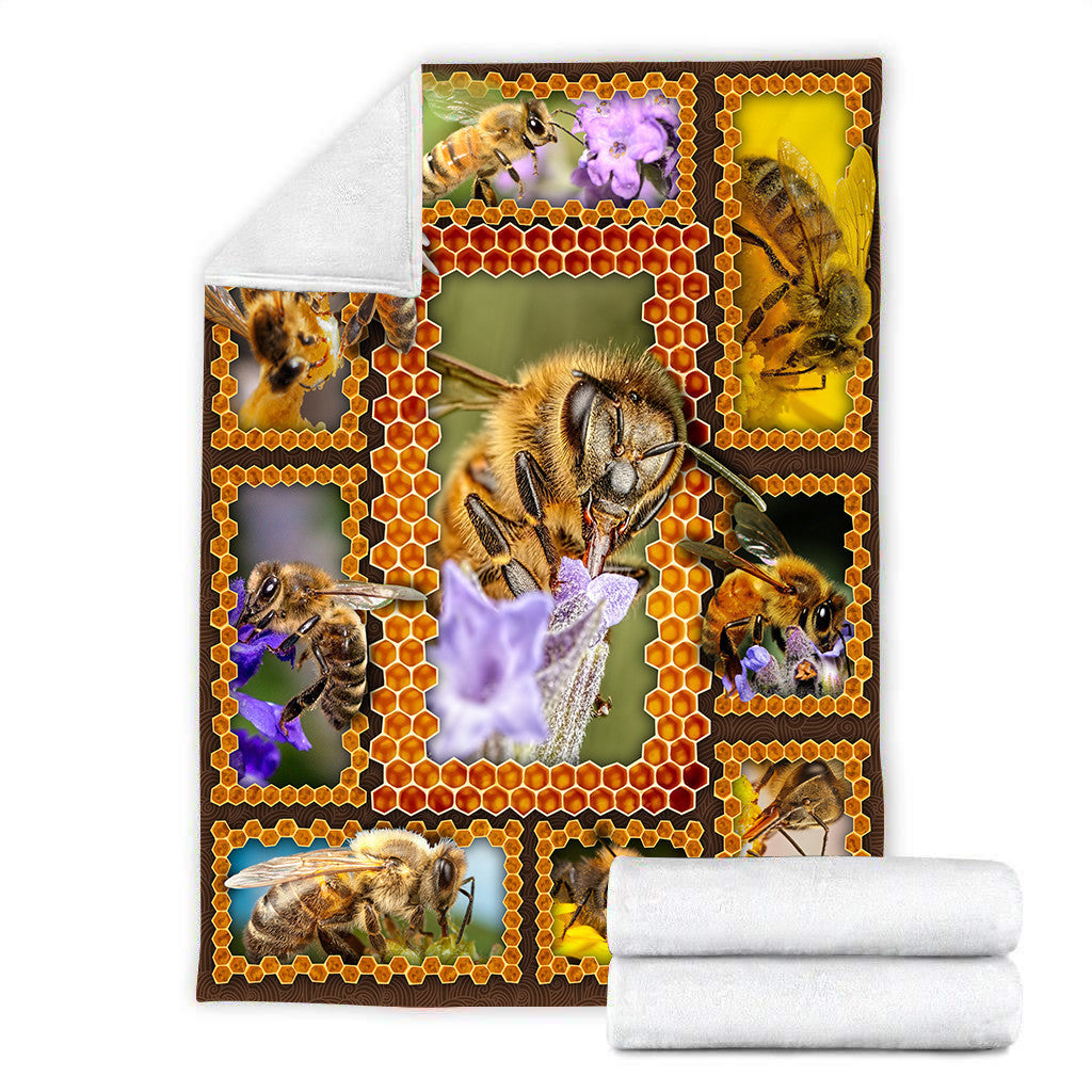Honey Bee Fleece Blanket