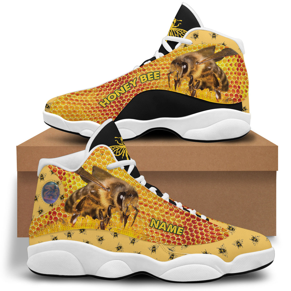 Personalized Honey Bee AJD13 Custom Sneaker Q040109