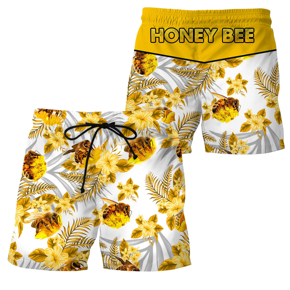 Personalized S1 Honey Bee Tropical Hawaii Shirt Beach Short S100706