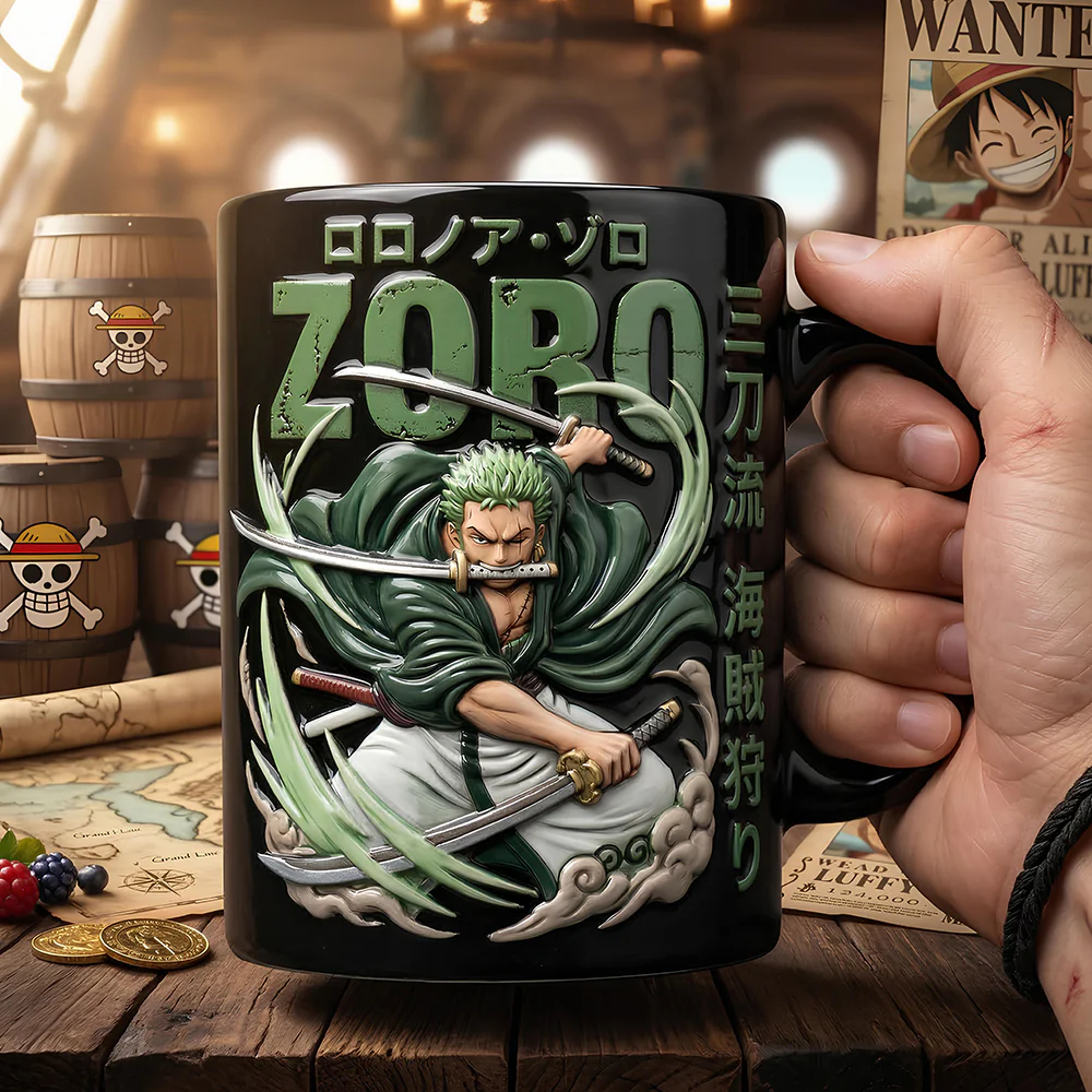 Pirate Anime Coffee Mug - Personalized Gifts For Anime Lovers