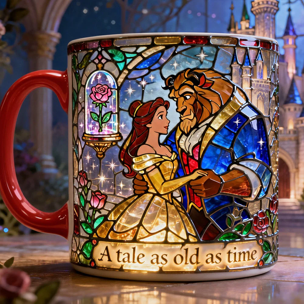 Romantic Fairy Tales Accent Mug - Personalized Gifts For Couple