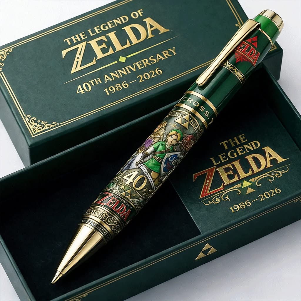 Hero of Fantasy Adventure Anniversary Pen – 40 Years Edition 1986–2026, Collectible Green Gold Writing Pen