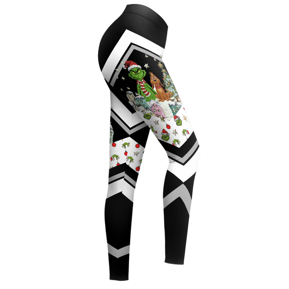 Funny Green Monster - Personalized Stole Christmas Hoodie and Leggings