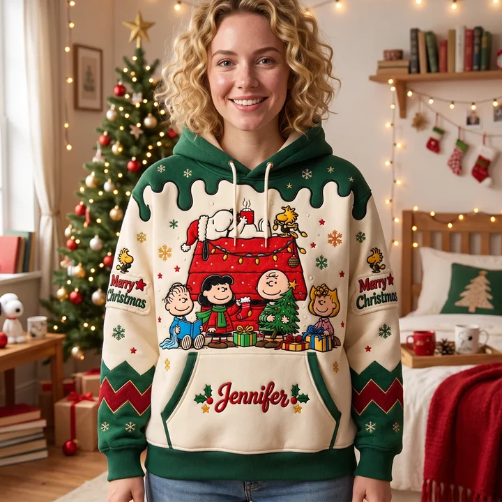 Life Is Brighter With Friends Custom Name Christmas Gifts For Movie Fans - Personalized All Over Shirt
