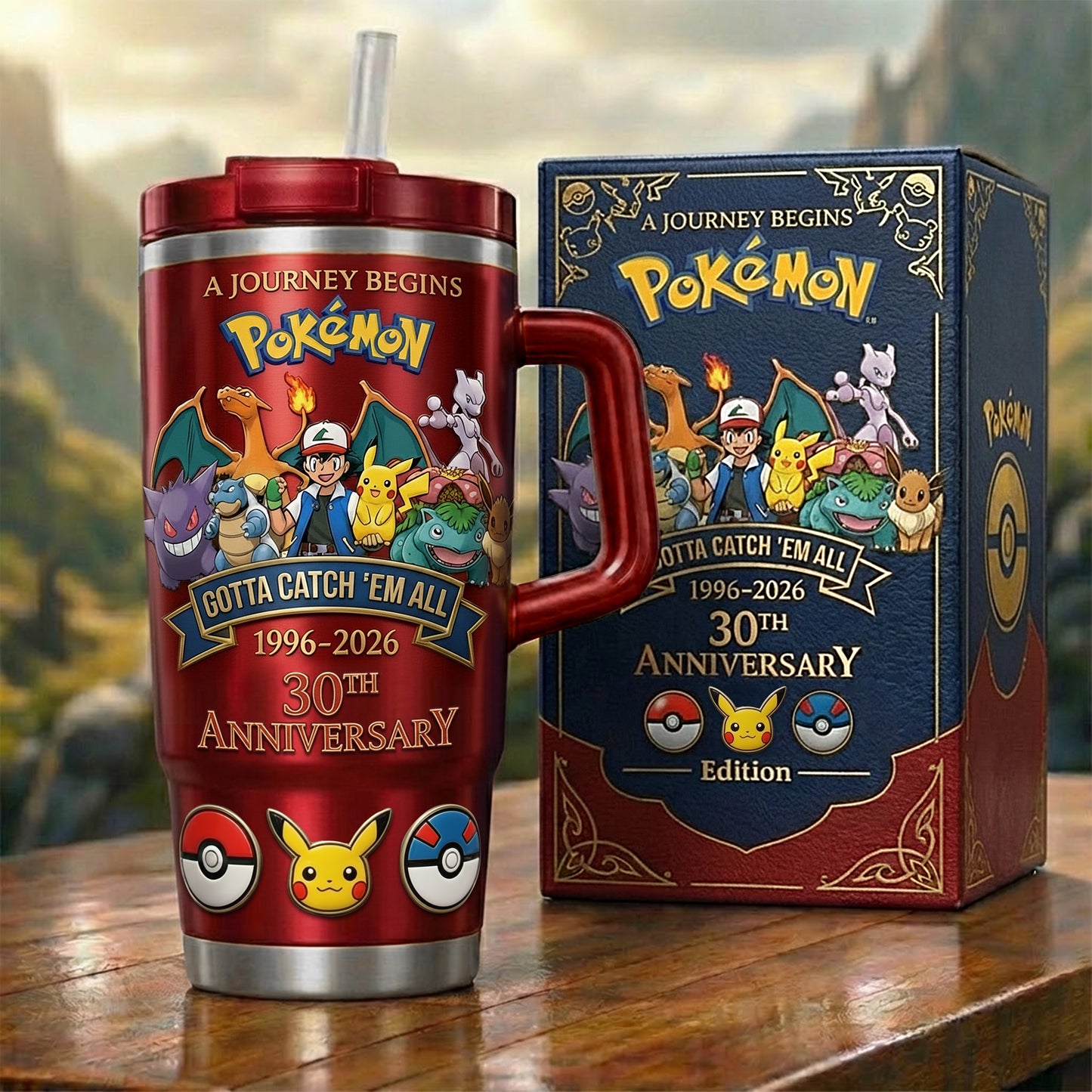 Cute Monster Adventure 30th Anniversary Insulated Tumbler
