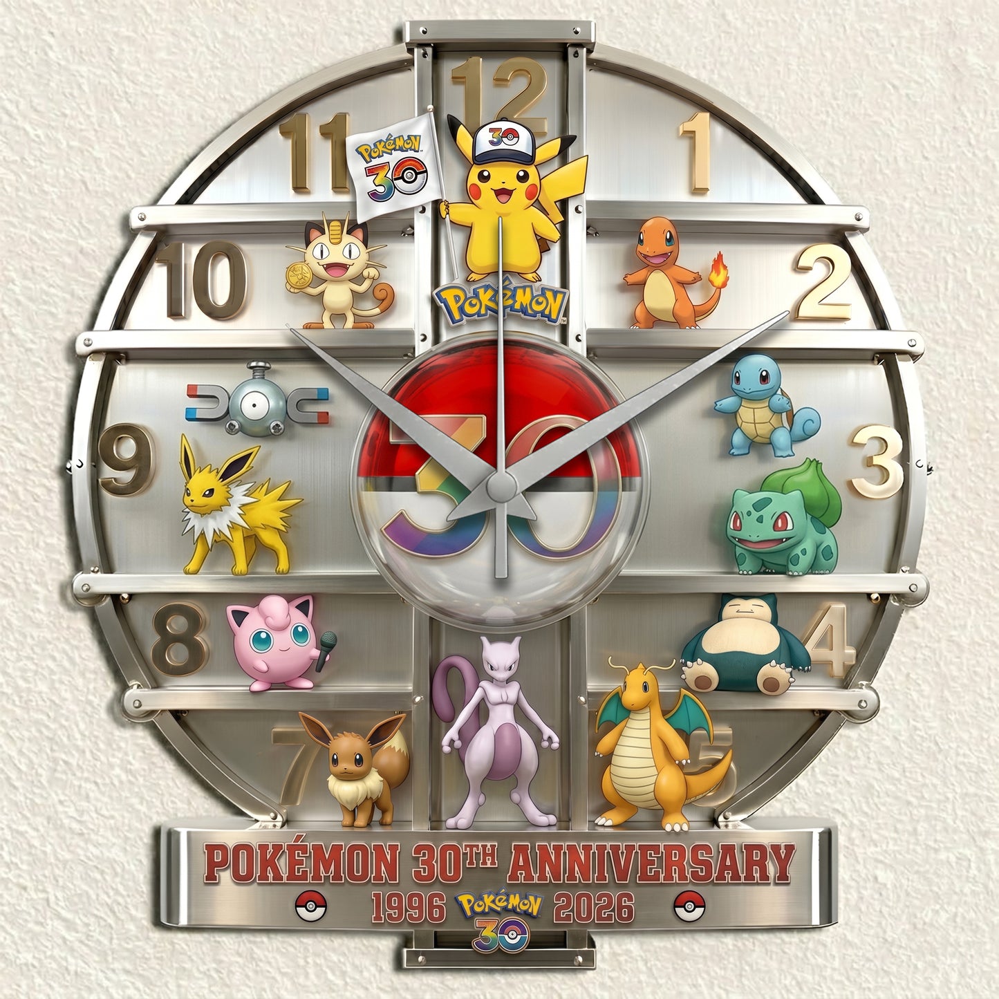 Personalized Monster Trainer - 3D Visual Effect Acrylic Wall Clock