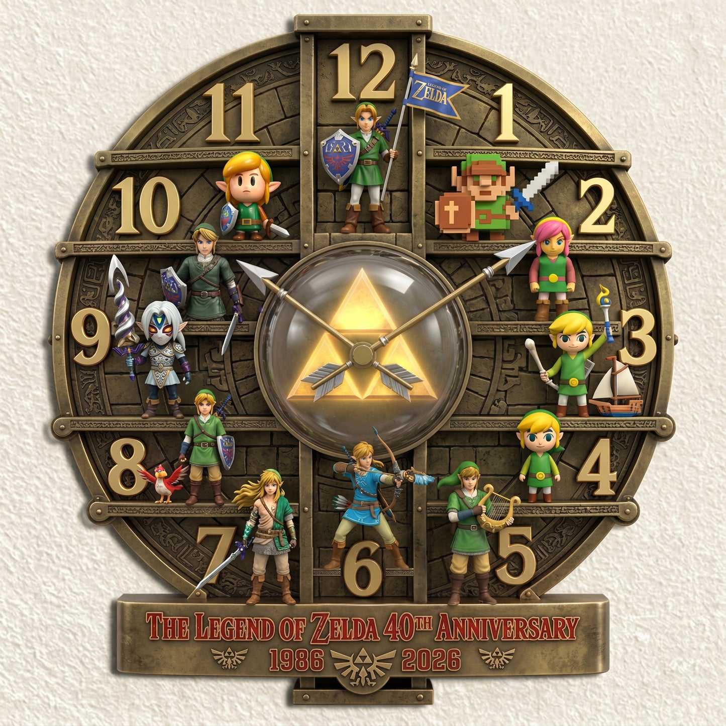 Personalized Fantasy Adventure Hero - 3D Visual Effect Acrylic Wall Clock