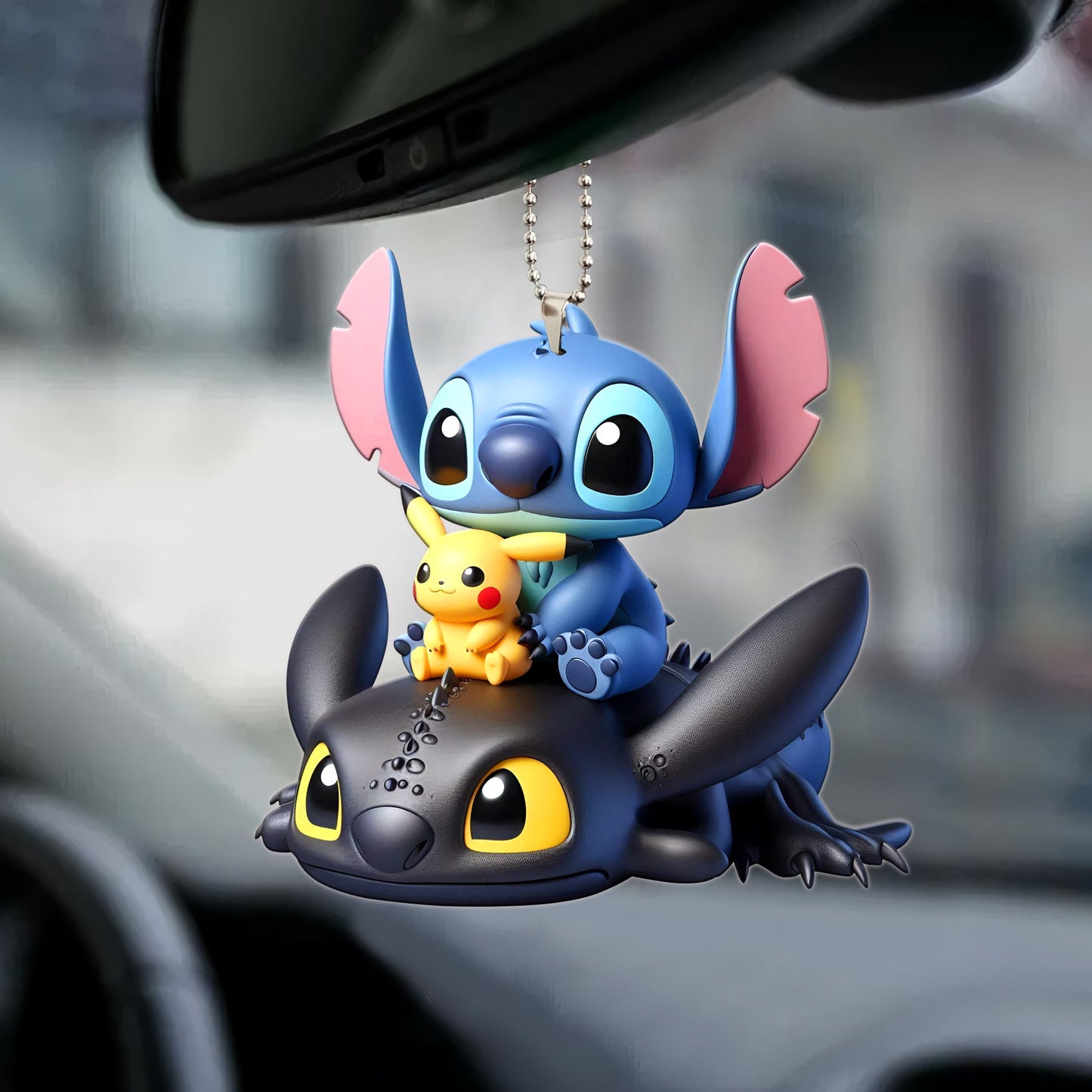 There Little Monster Customize Car Ornament