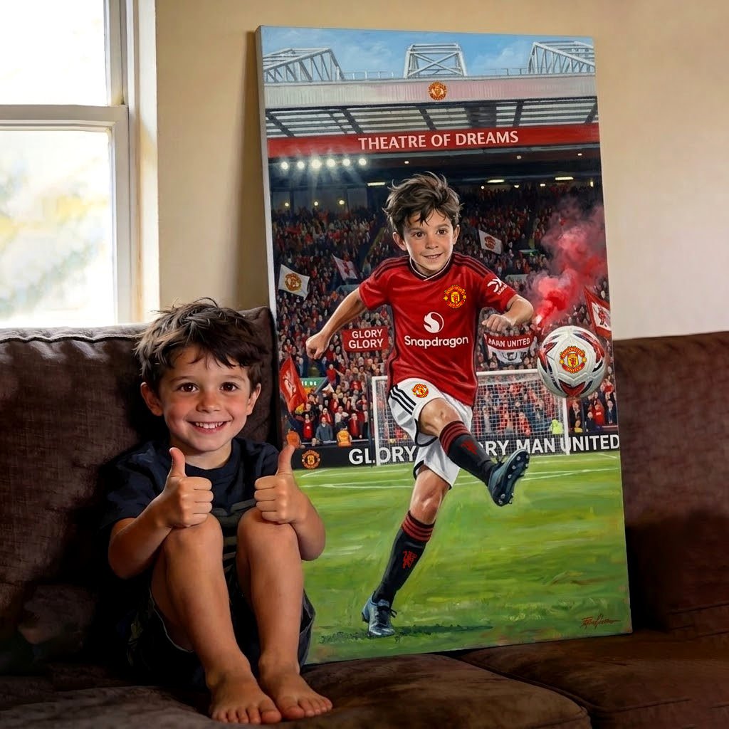 Personalized MU FC Poster – Custom Football Wall Art Gift