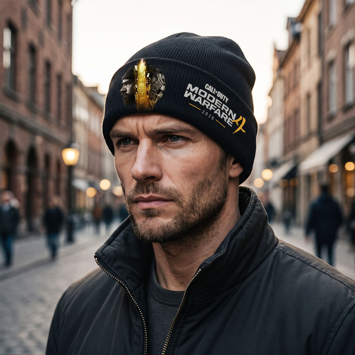 Modern Combat 2026 Cuff Beanie Hat – Tactical Warfare Knit Cap