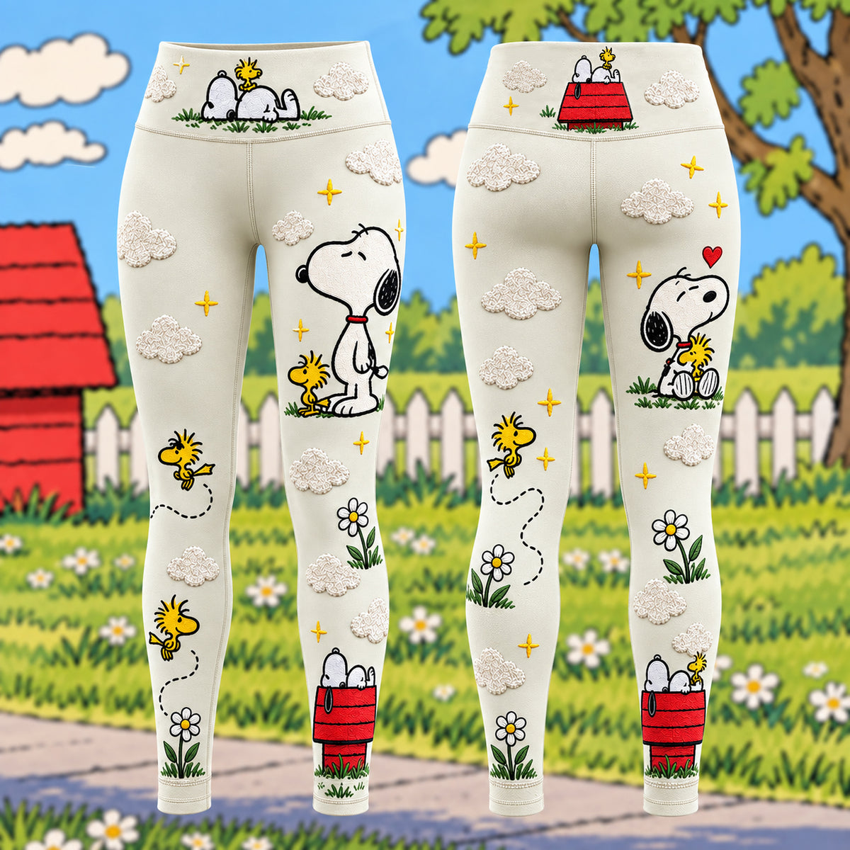 Classic Cartoon Friends - Personalized Cartoon Hoodie and Leggings