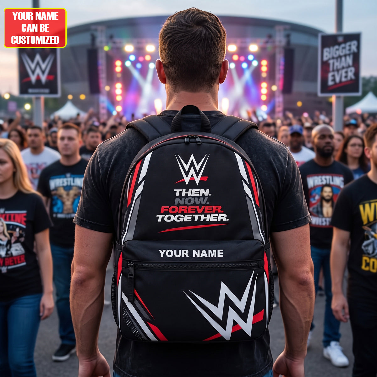 Wrestling Champion Backpack – Custom Name Ultimate Wrestling Fan Bag