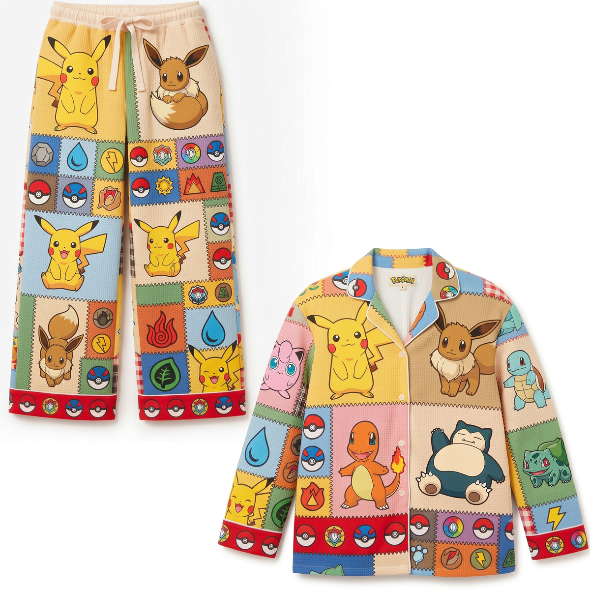 Cute Creature Characters Pajama Set - Personalized Gifts