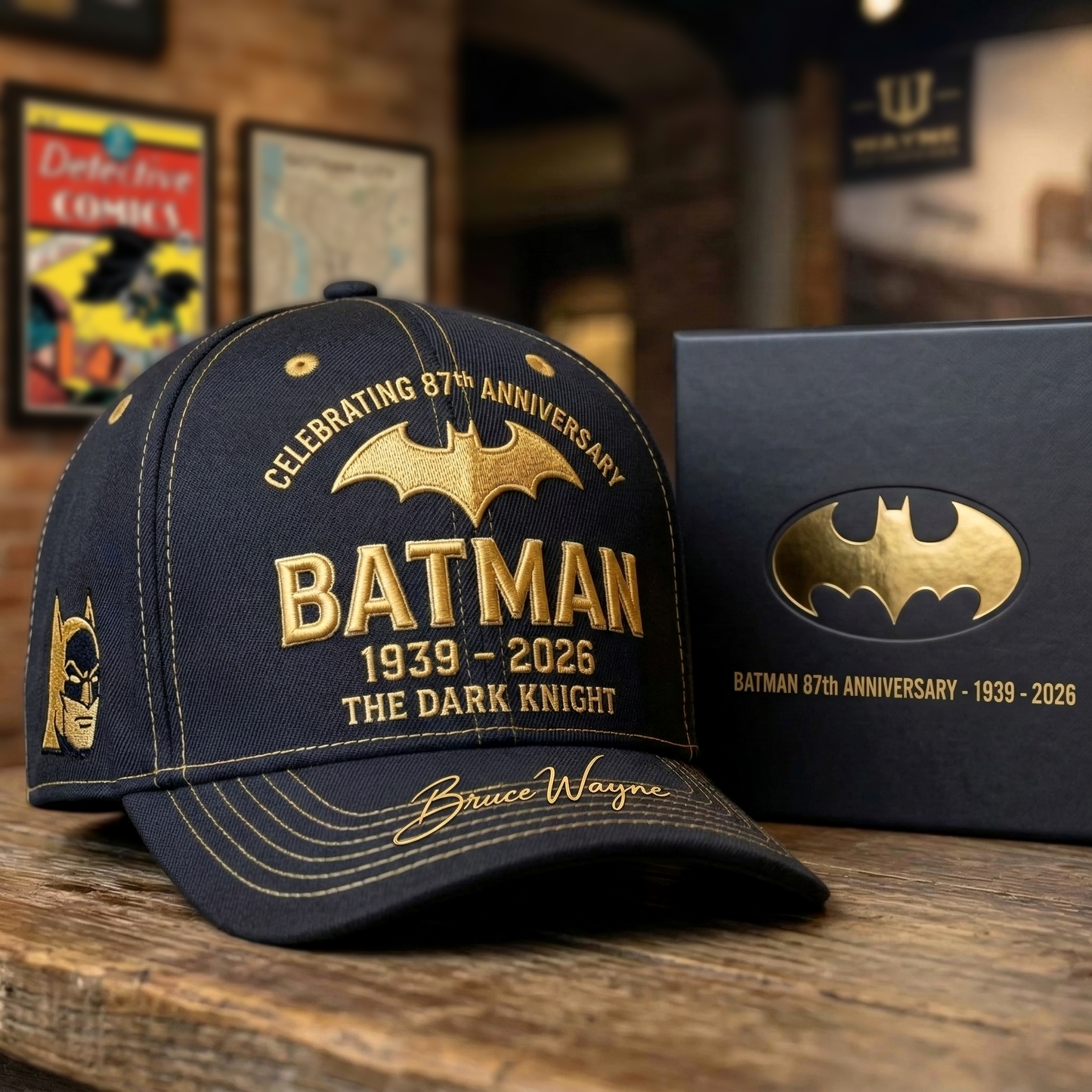 City Dark Knight Anniversary Cap - Superhero Collector Hat