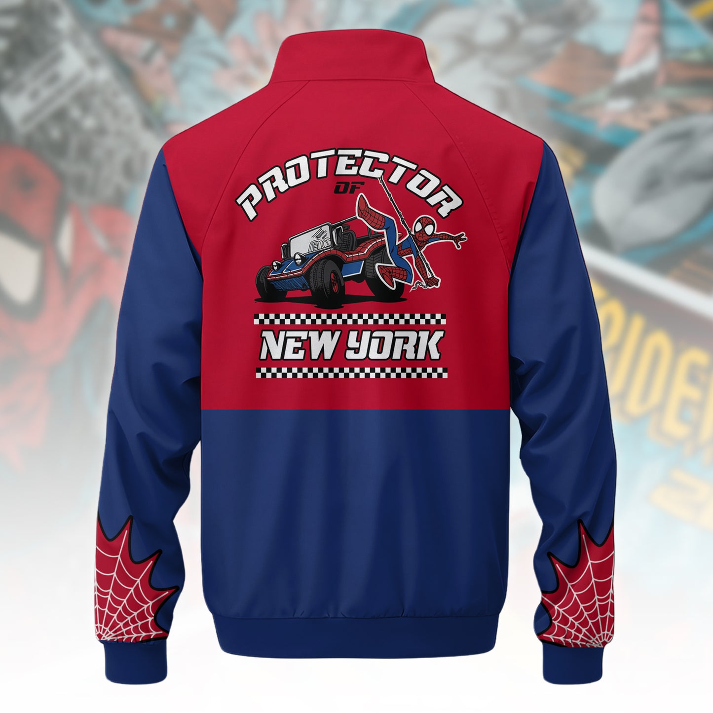 Spider Hero Racing Zipper Stand Collar Jacket 3D