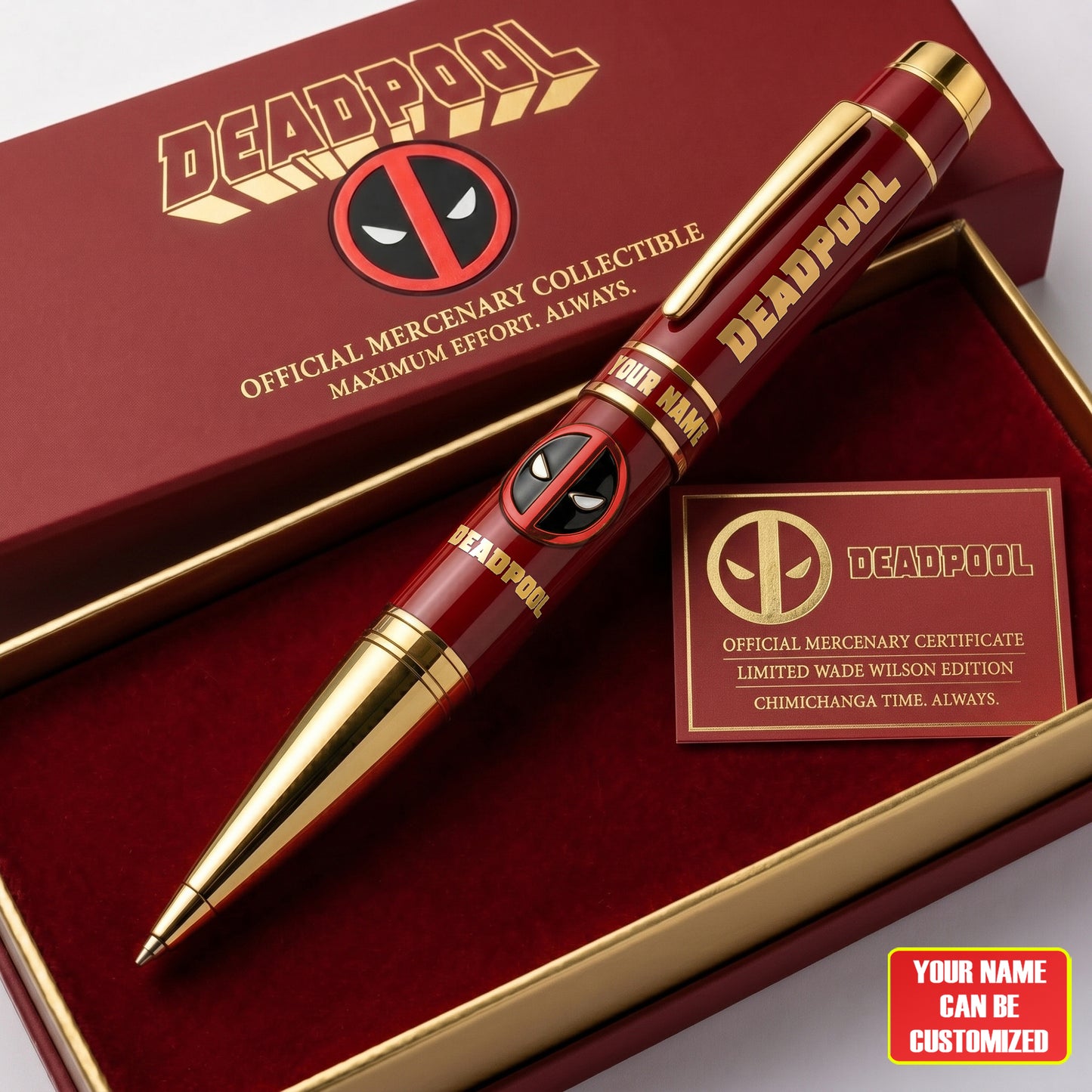 Pool Hero - Personalized Masked Mercenary Collector Ballpoint Pen