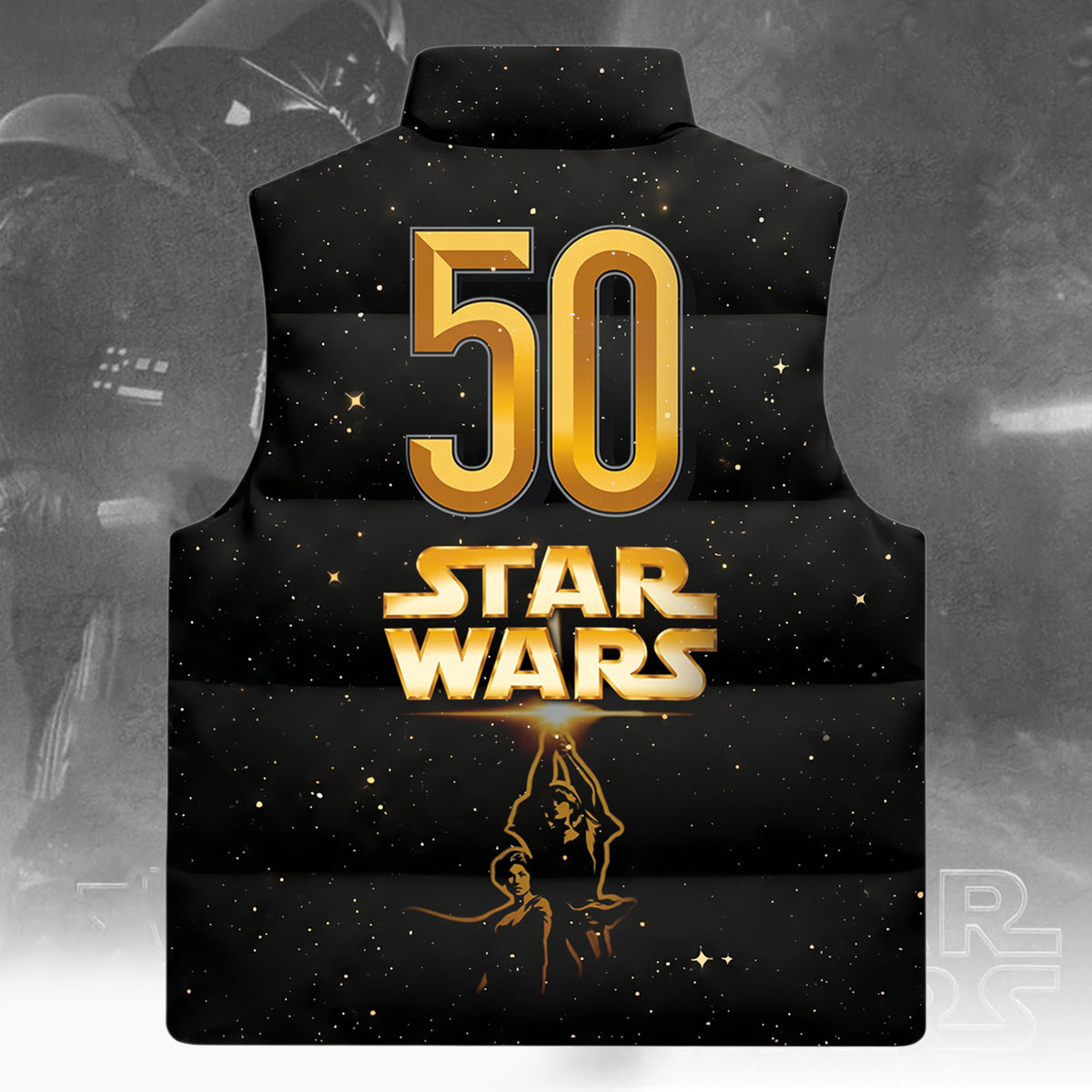 Dark Side – Personalized The Force Sleeveless Puffer Jacket