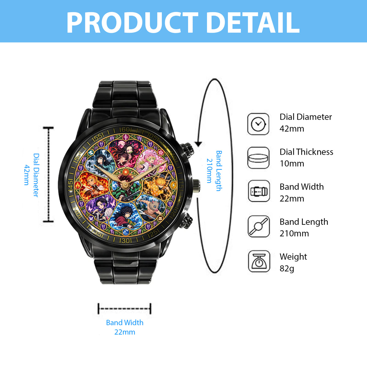 Elemental Blade Legends Watch – Colorful Anime Warrior Collector Gifts