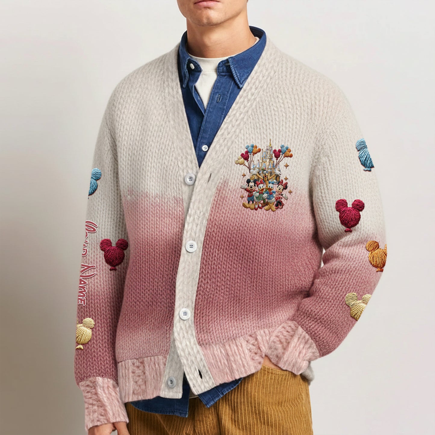Magic Friends - Personalized Mouse Cardigan Sweater