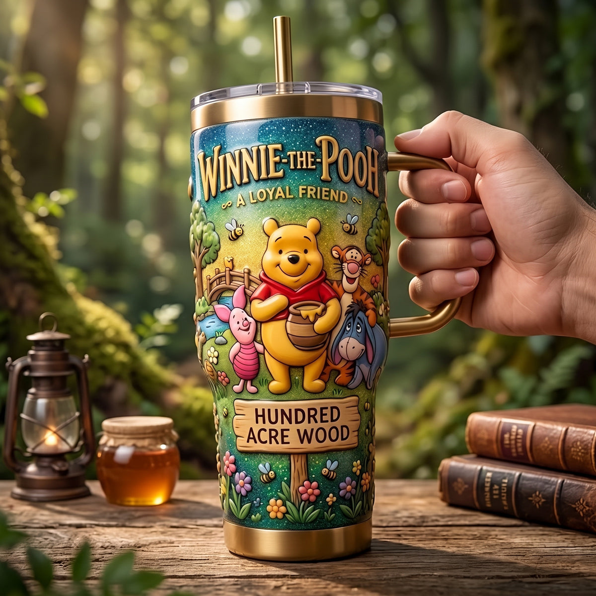 Honey Bear & Friends Tumbler – Woodland Friendship Travel Tumbler