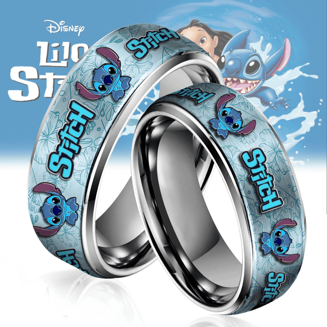 Personalized Blue Ohana Custom Alloy Ring