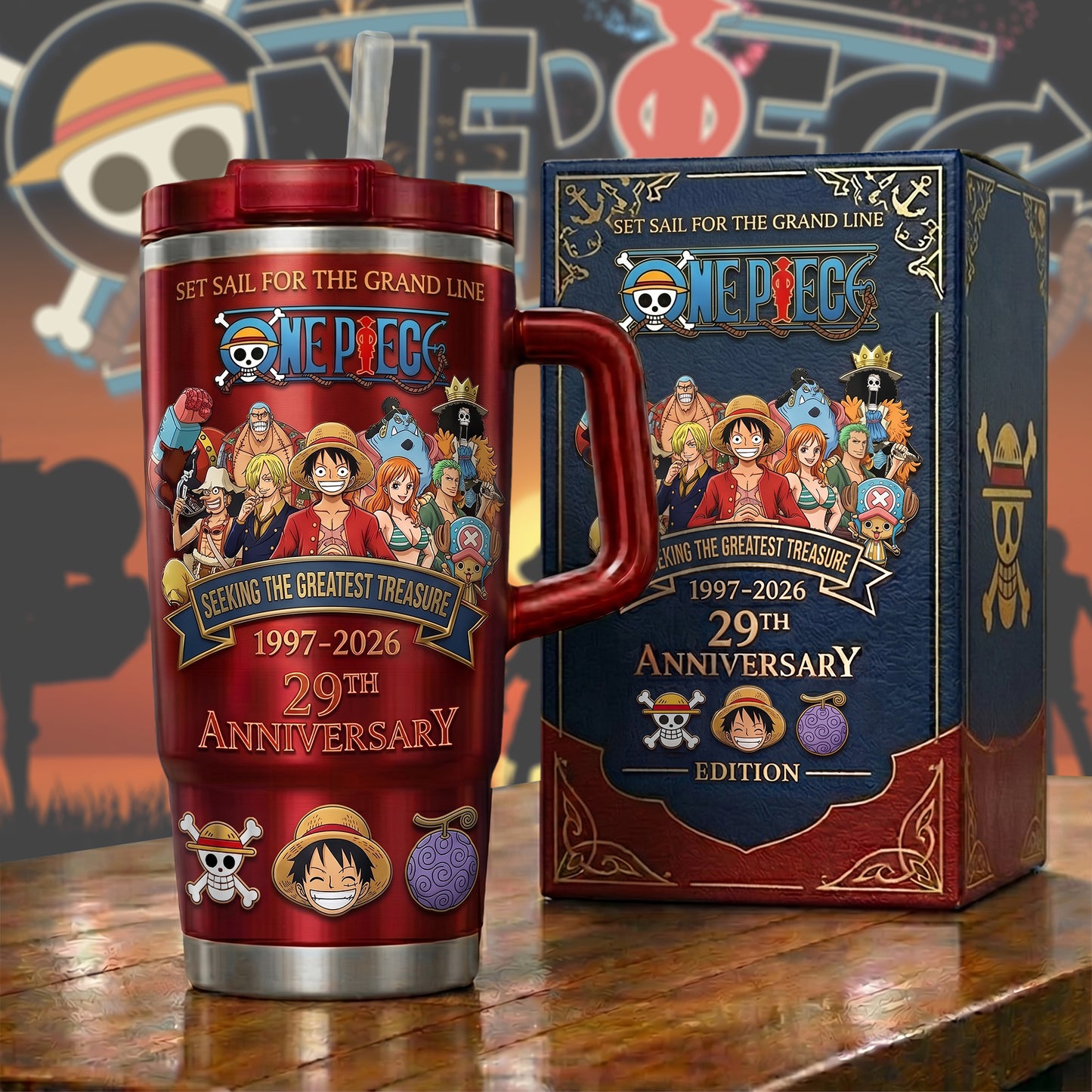 Pirate Treasure Crew - Personalized Anime Adventure Insulated Tumbler