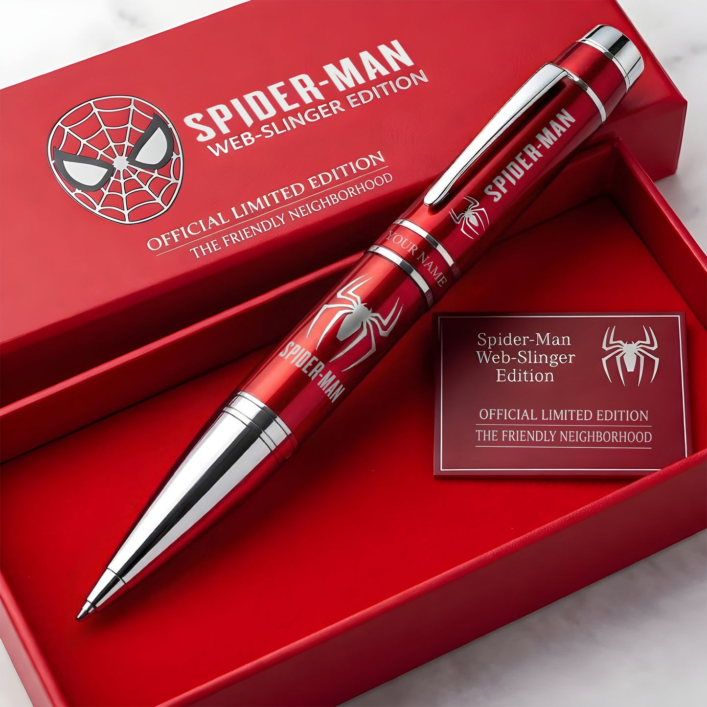 Personalized Spider Hero - Custom Name Pen, Limited Edition Superhero Gift for Fans & Collectors