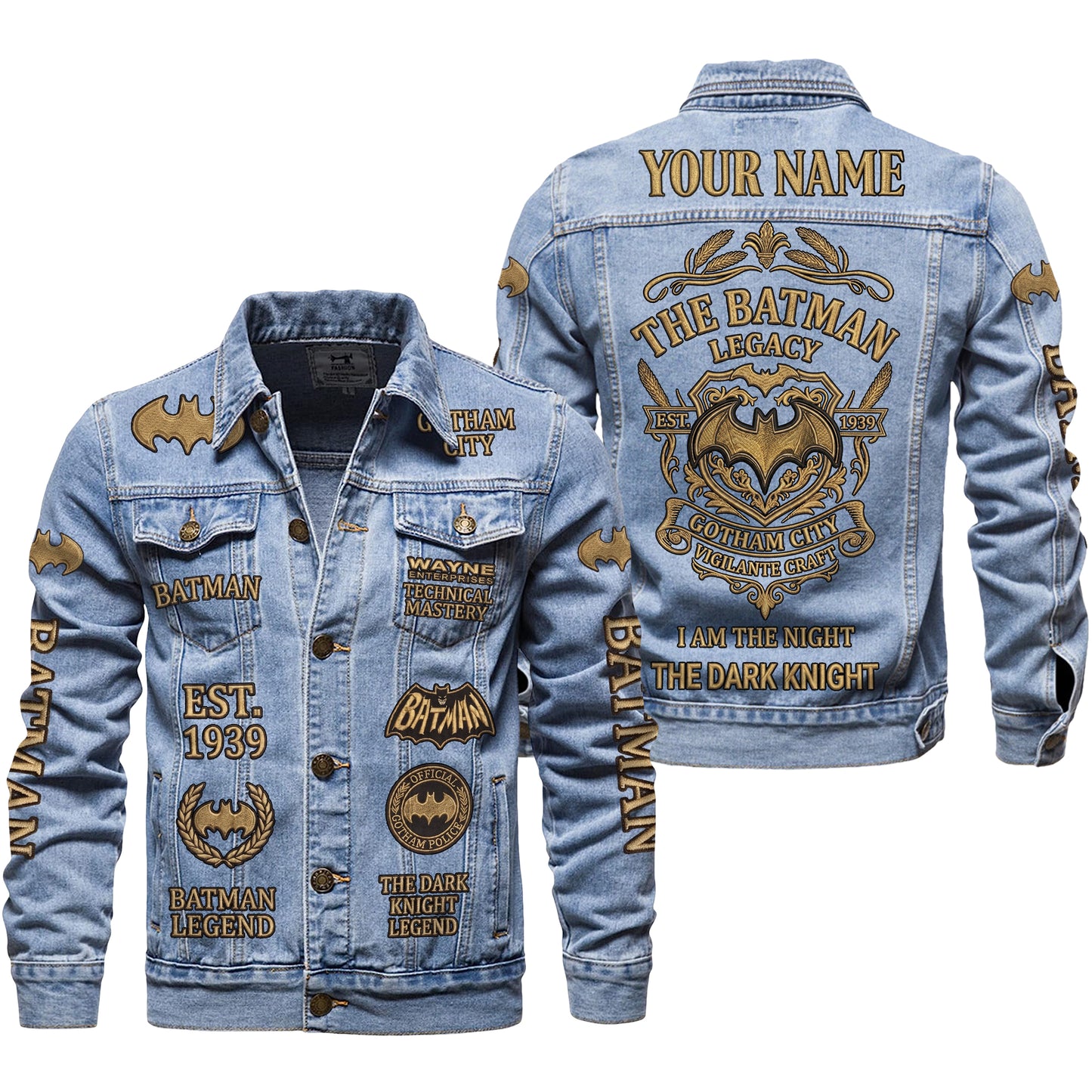 Dark Knight 87th Anniversary Denim Casual Jacket