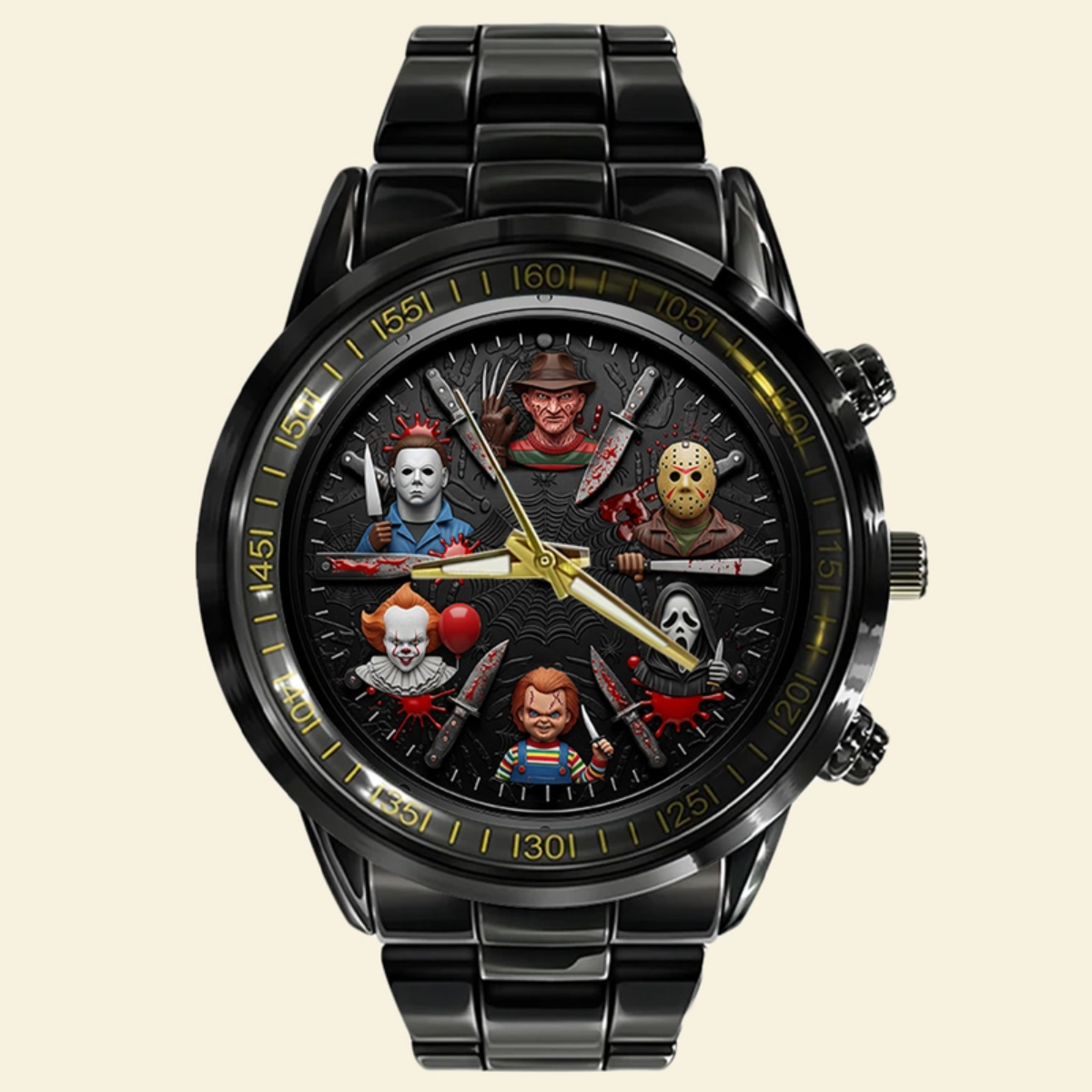 Horror Men's Watch, Personalized Gifts For Horror Movie Fans