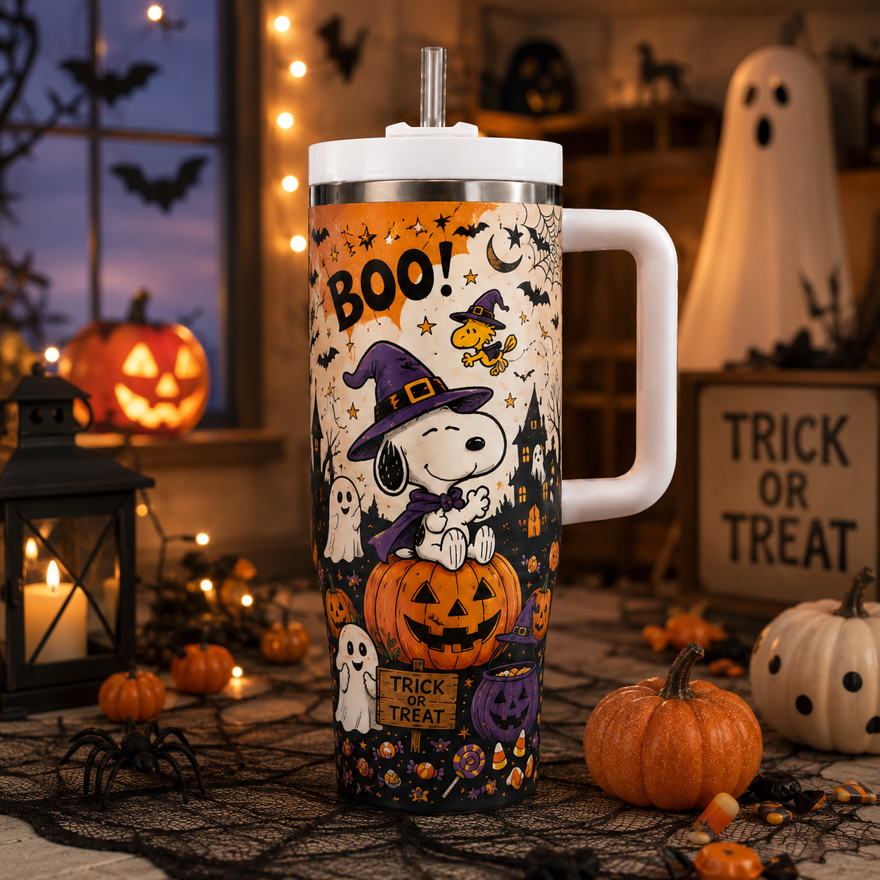 Spooky Beagle Halloween Tumbler - Witchy Trick or Treat Gift