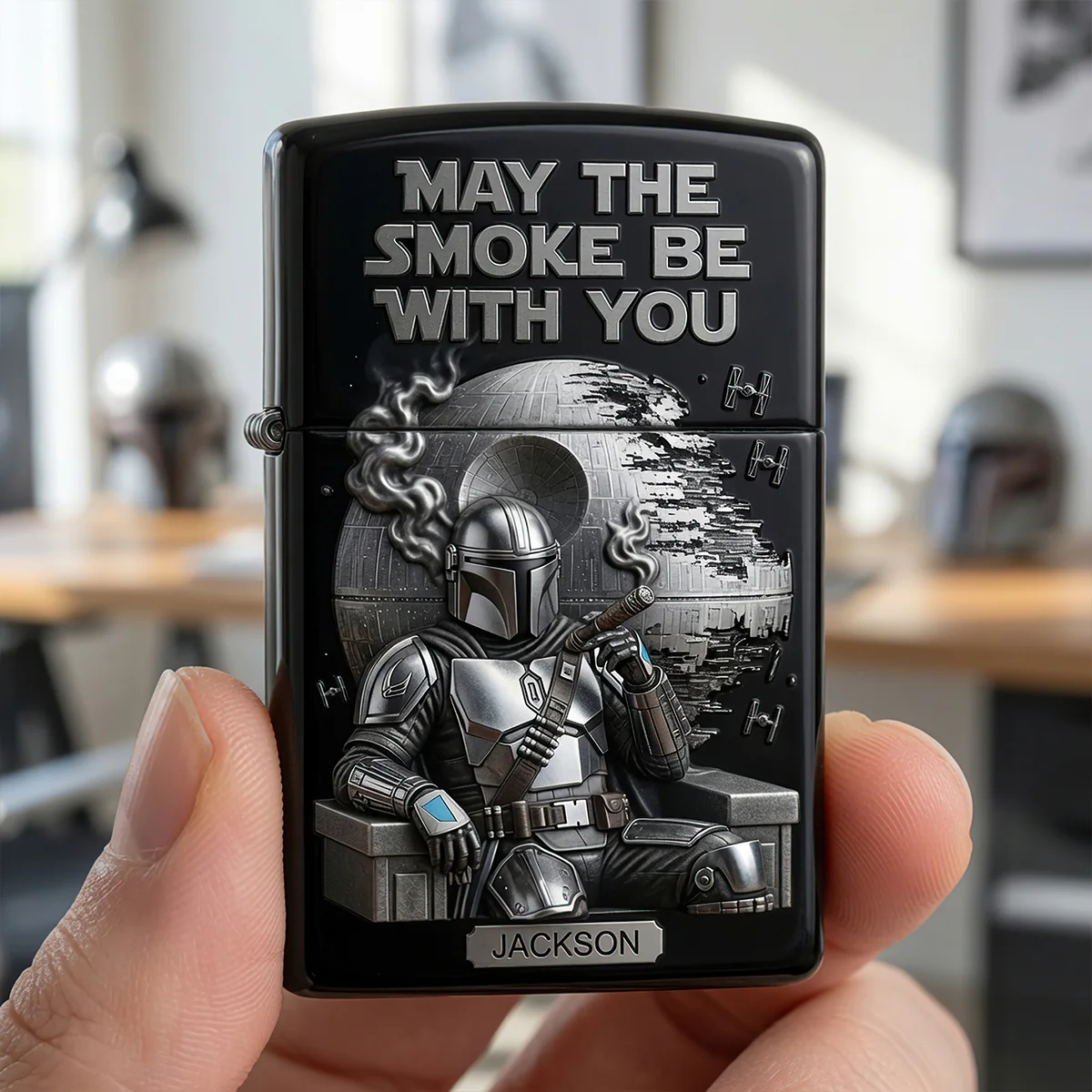 May The Smoke Be With You - Personalized The Force Lighter Case