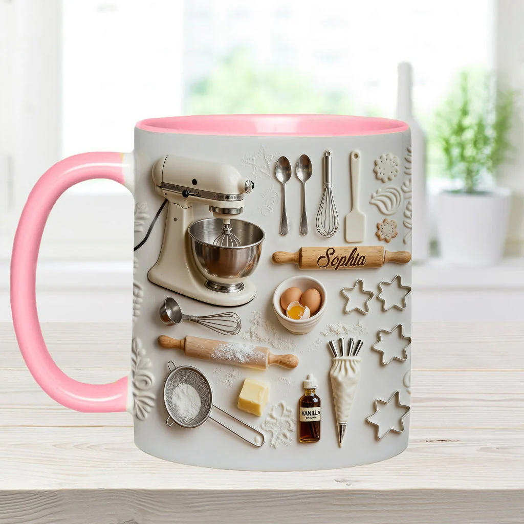 Love Baking - Personalized Baking Accent Mug