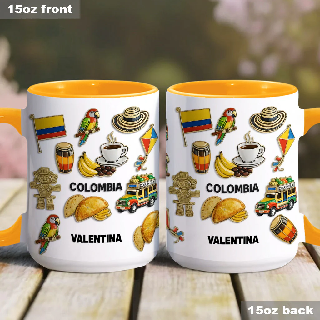 Proud Colombian - Personalized Expats Accent Mug