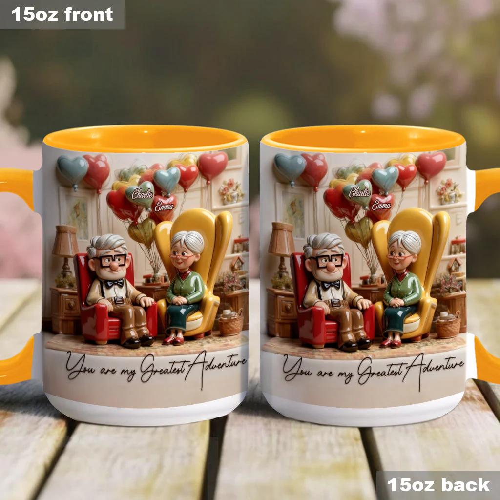 You Are My Greatest Adventure - Personalized Couple Accent Mug