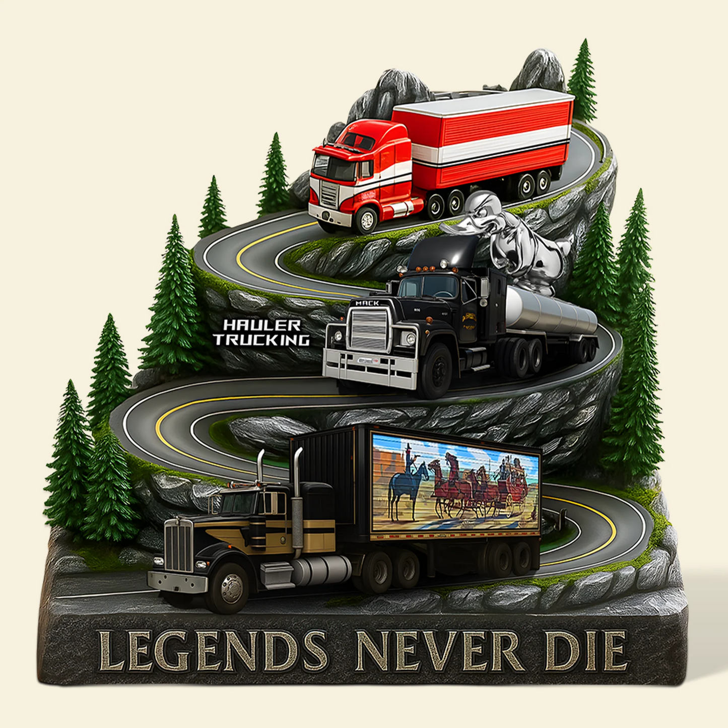 Classic Truck Movie Acrylic Plaque - Personalized Gifts For Trucker