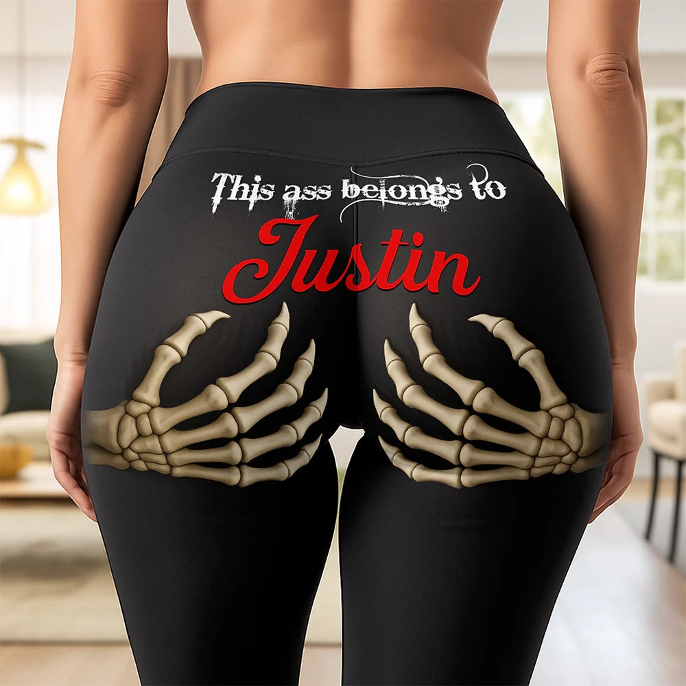 Funny Couple Leggings - Personalized Gifts For Her