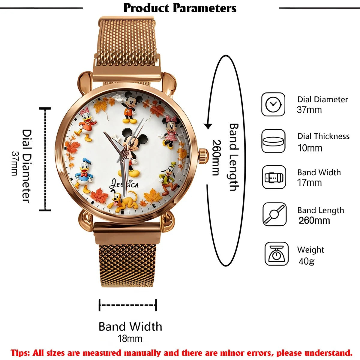 It's Fall Y'all - Personalized Mouse Women Hand Watch