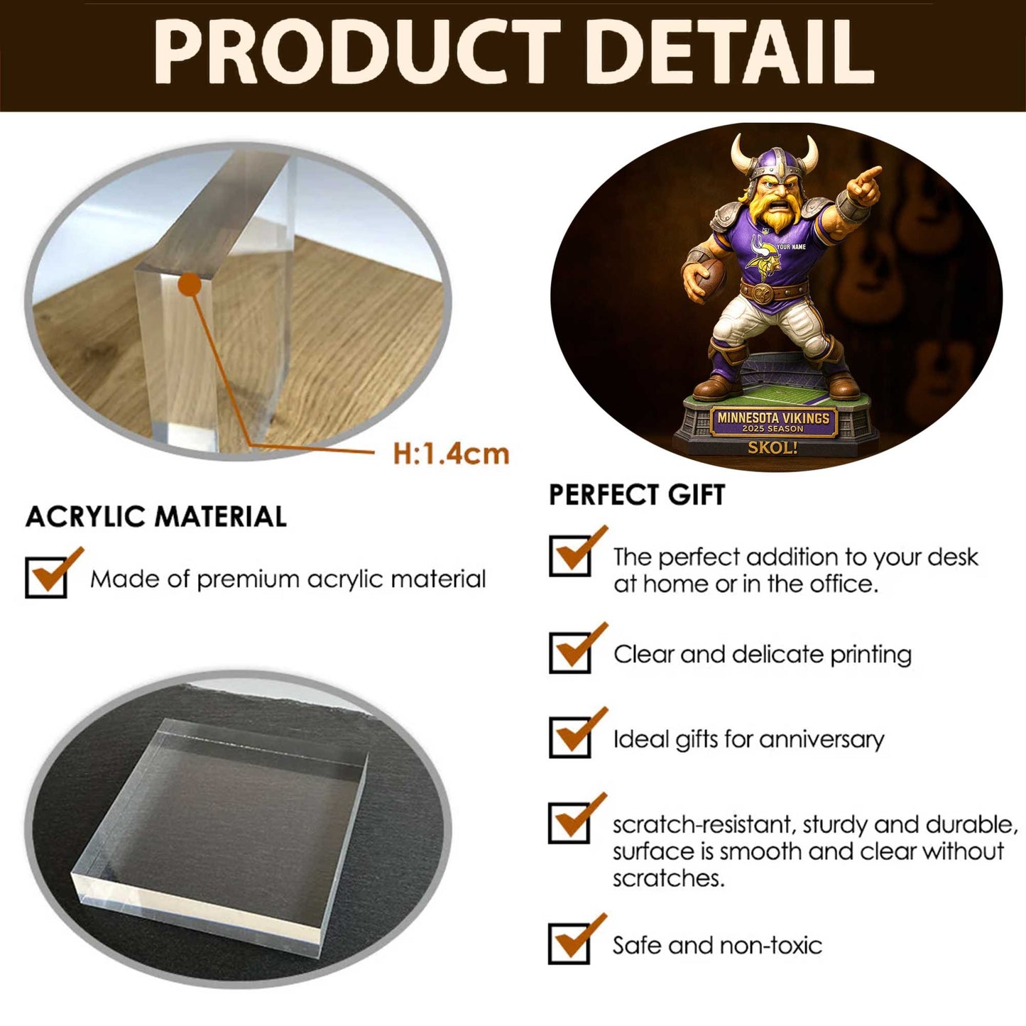 MNSV - Trending Custom Shaped Acrylic Plaque