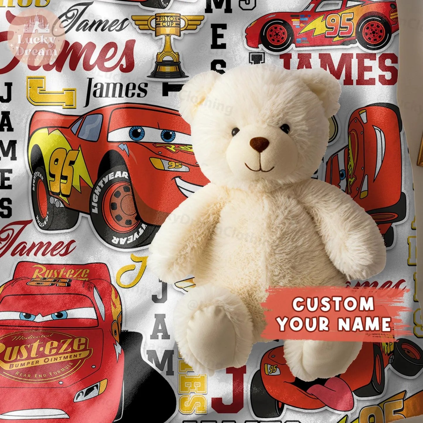 Racing Cars - Personalized Cars Blanket