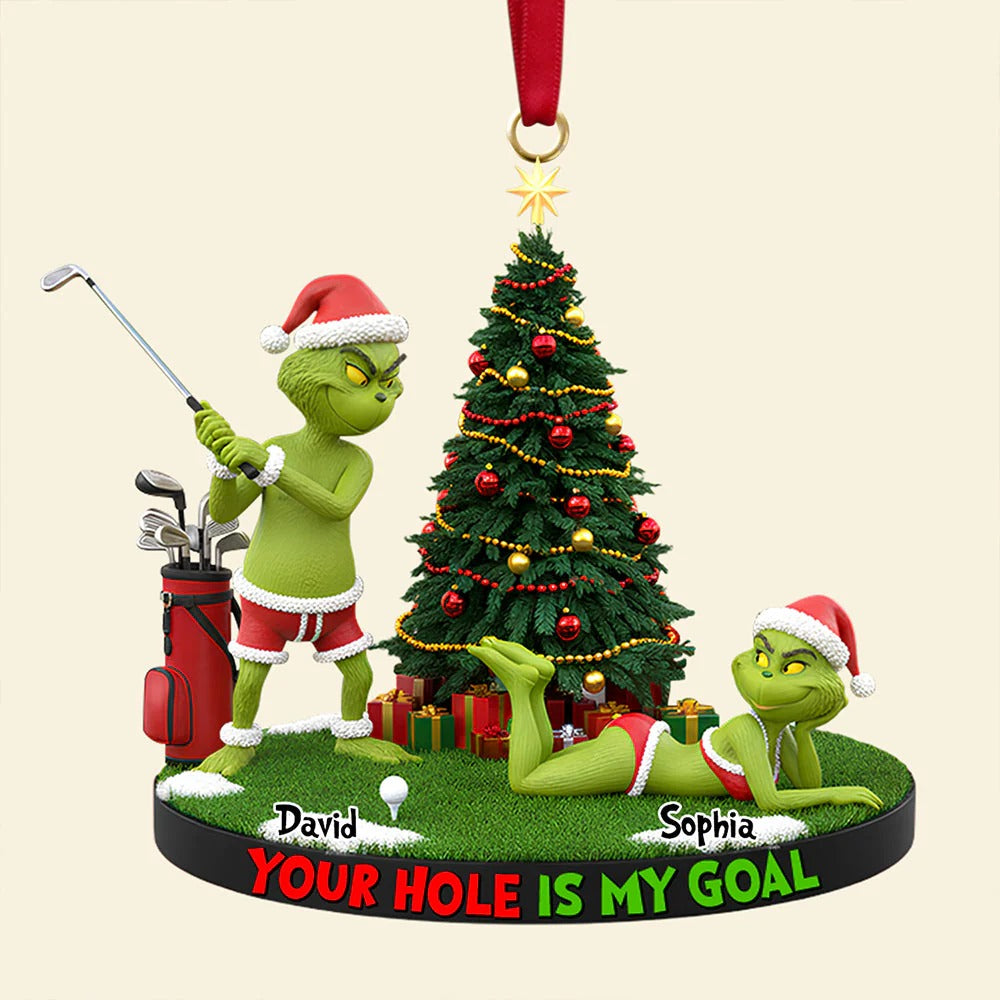 Your Hole Is My Goal Christmas Ornament Personalized Gifts