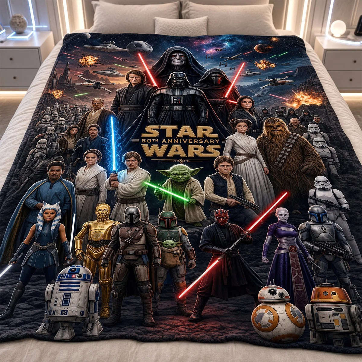 50th Anniversary Cosmic Blanket - Personalized Gifts