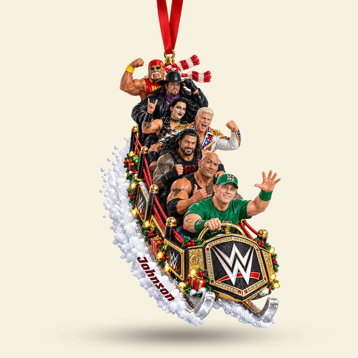 Snow Flash To The Fighting Show Ornament - Personalized Gift
